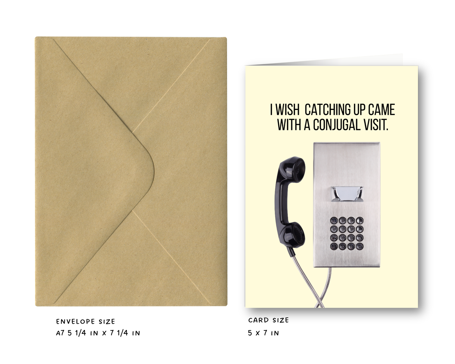 Conjugal Visit - Prison Babe, Phone Greeting Card