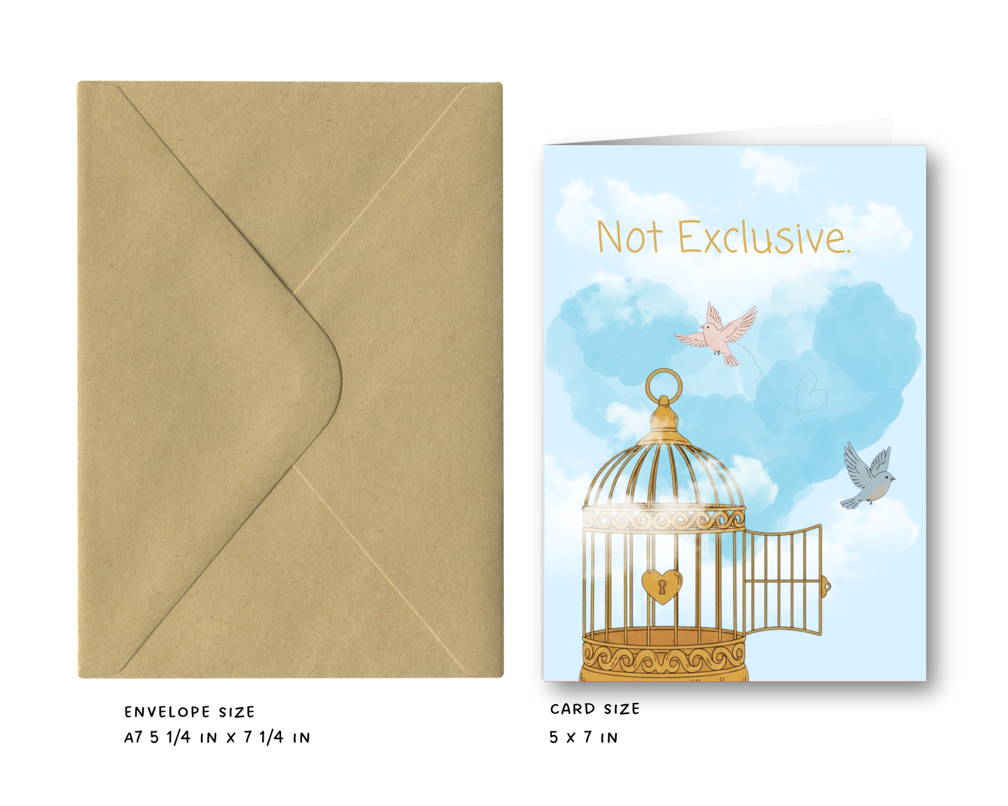 Not Exclusive, Still Yours - Love Greeting Card