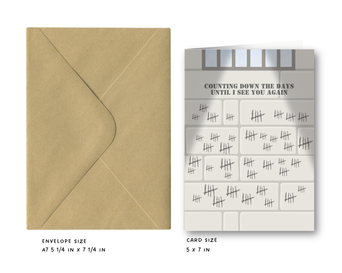 Count Down- Prison Love Greeting Card