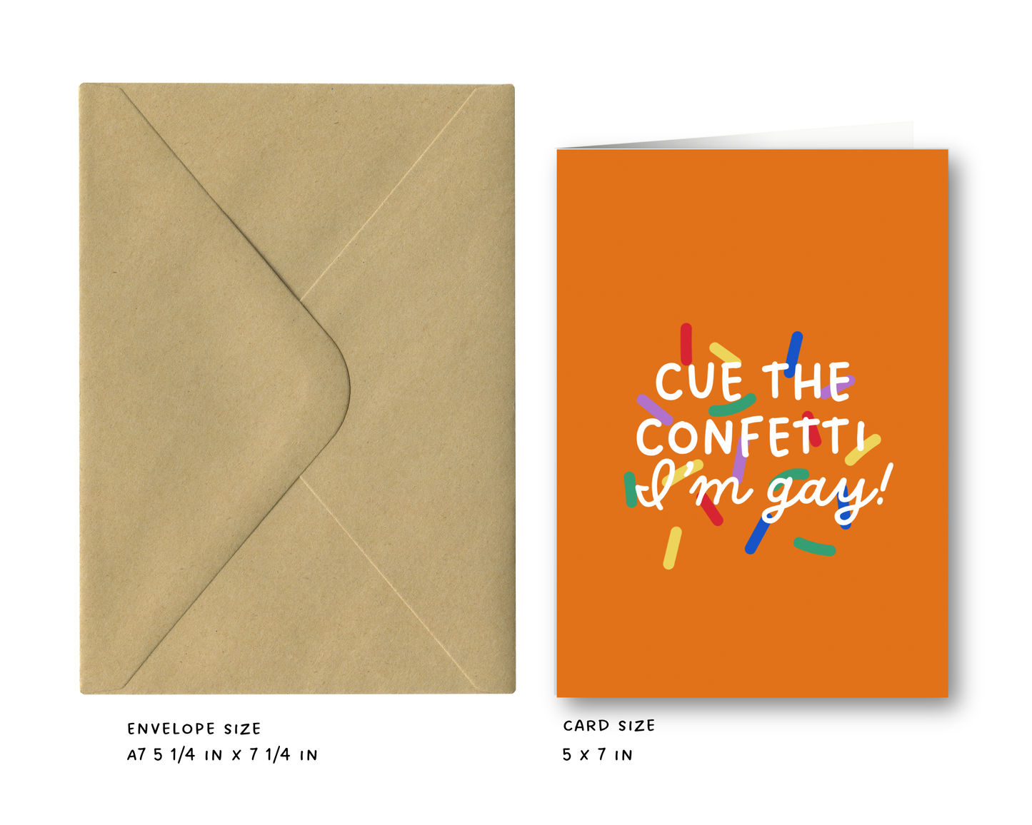 Confetti - Coming Greeting Card