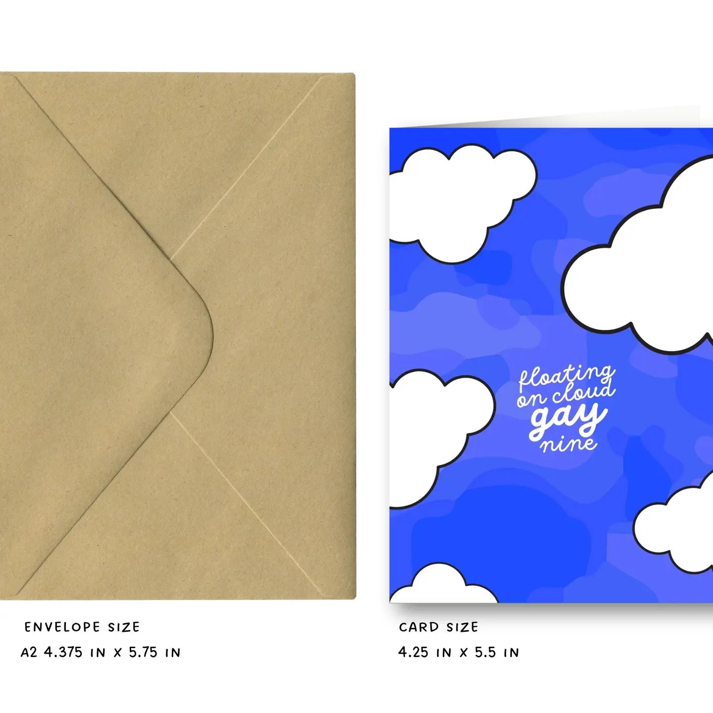 Floating on Cloud Gay Nine - Gay Greeting Card