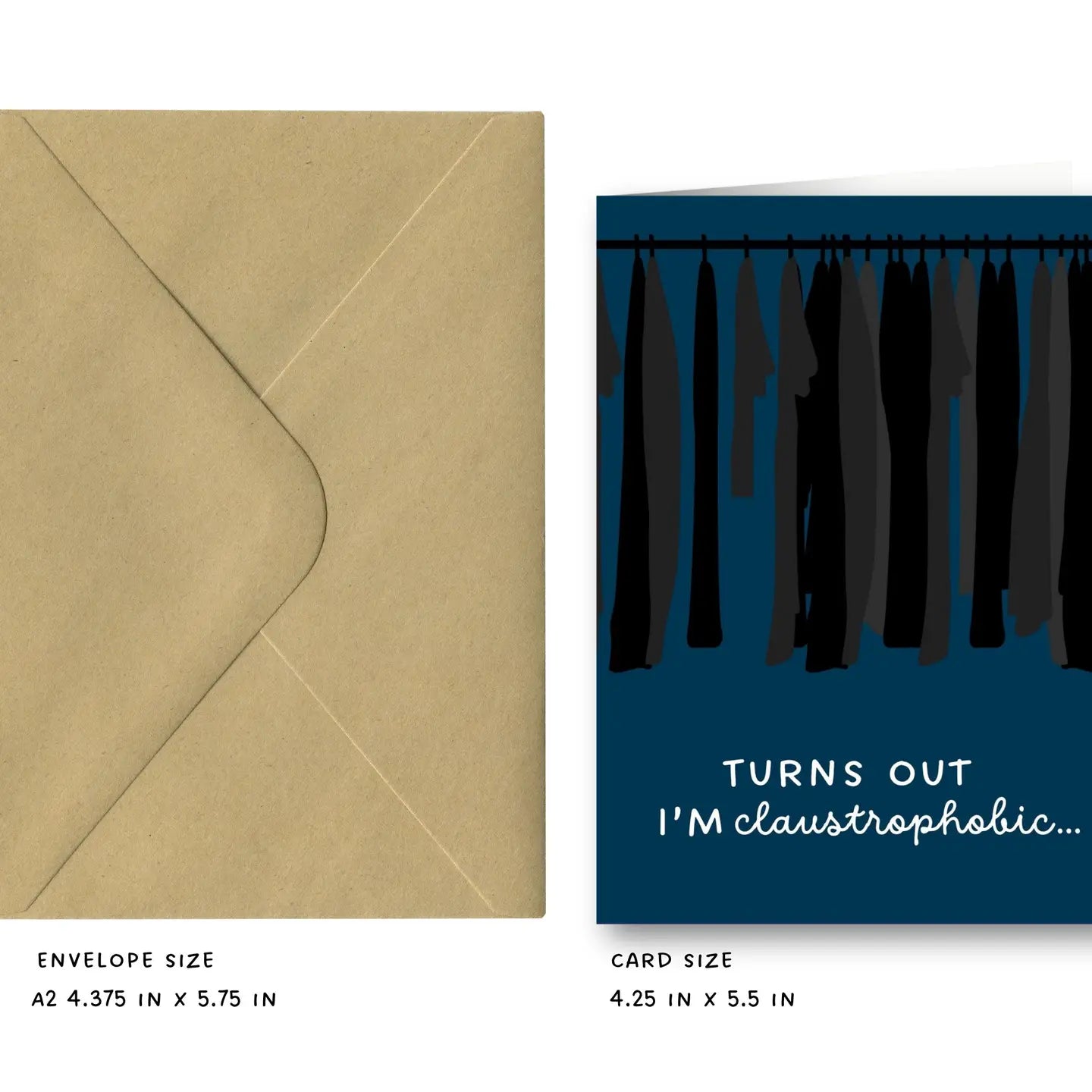 Closet Phobic - Greeting Card