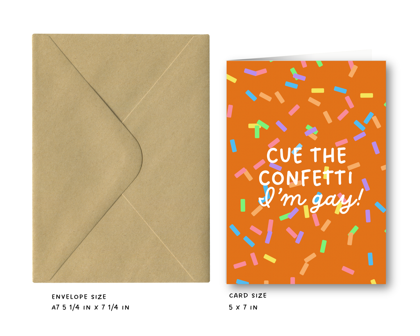 Confetti - Coming Greeting Card