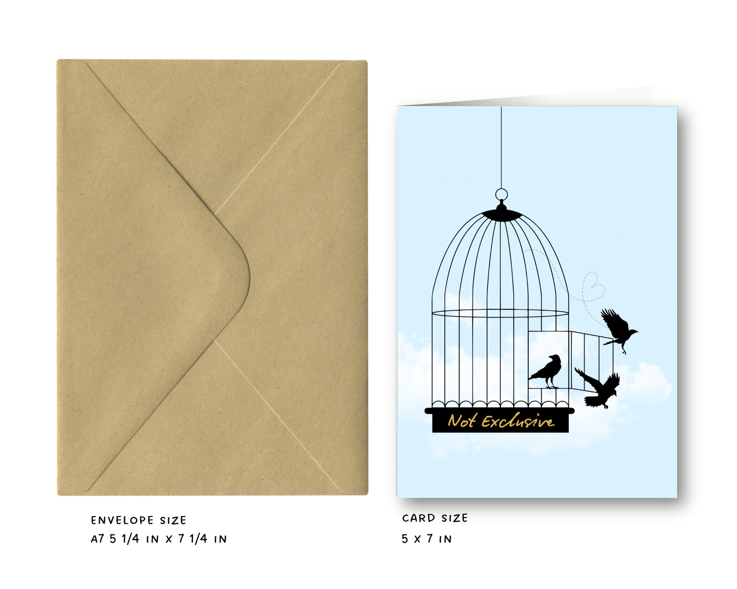 Free Bird - Love Greeting Card