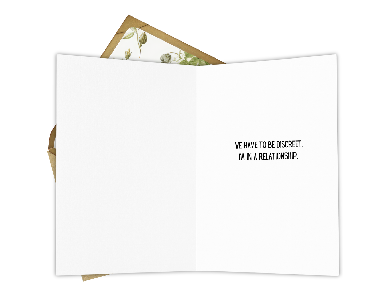 Dating Advice Greeting Card - Proceed with Caution Humor Card