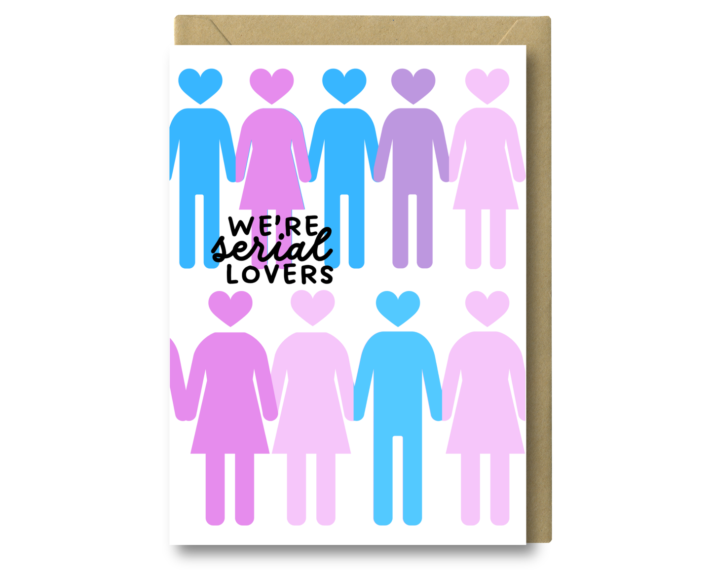 Serial Lovers (People) - Poly Greeting Card