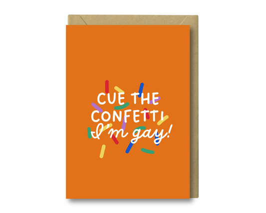 Confetti - Coming Greeting Card