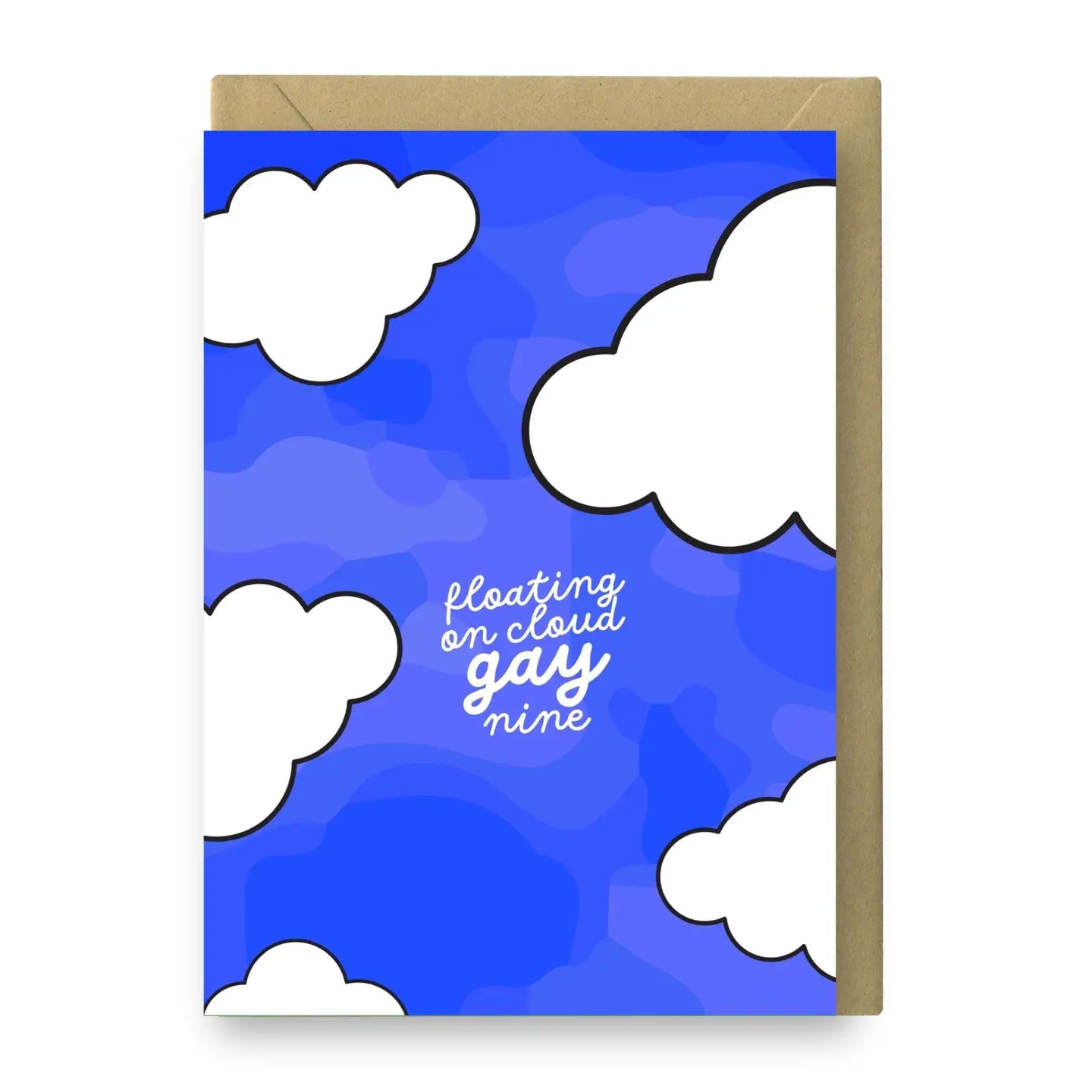 Floating on Cloud Gay Nine - Gay Greeting Card