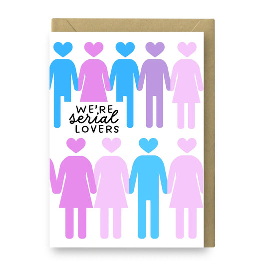 Serial Lovers (People) - Poly Greeting Card