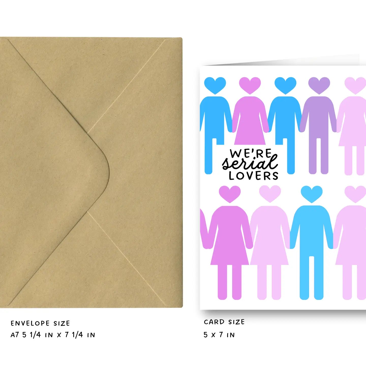 Serial Lovers (People) - Poly Greeting Card