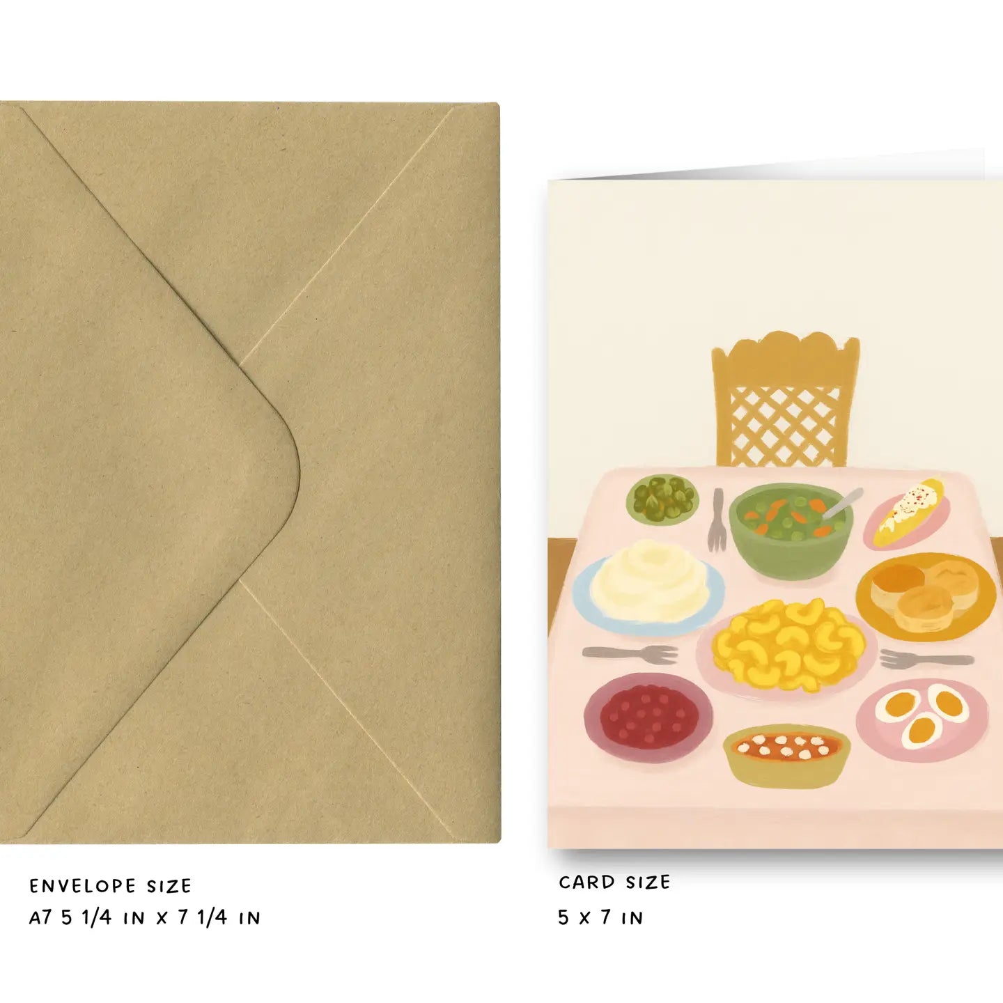 Side Dishes - Side Piece Greeting Card