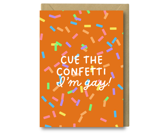 Confetti - Coming Greeting Card