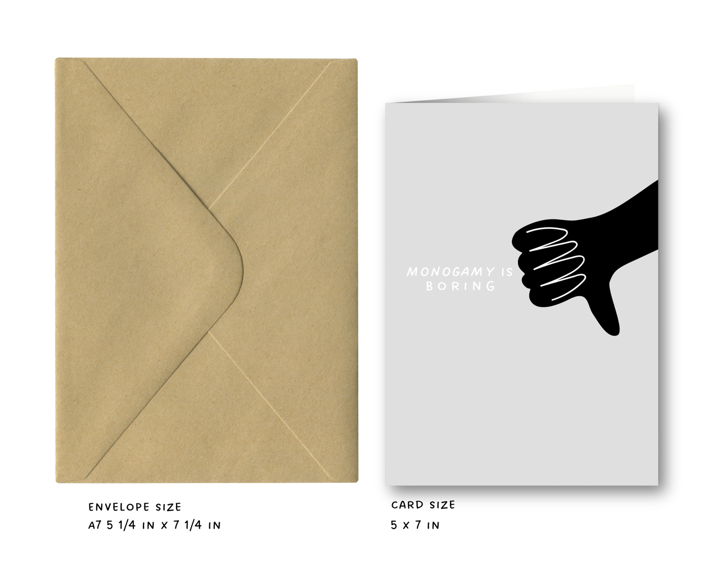 Monogamy - Anti-Monogamy Greeting Card